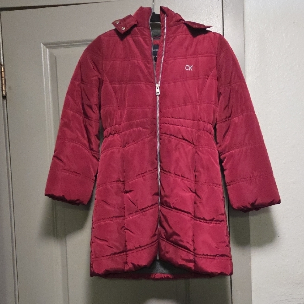 Calvin Klein Kids Red Puffer Jacket